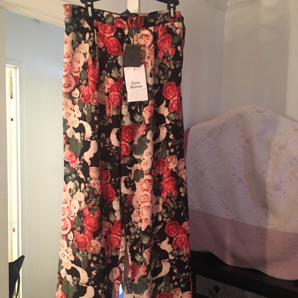 Anna Sui Cool summer scarf like material pants .